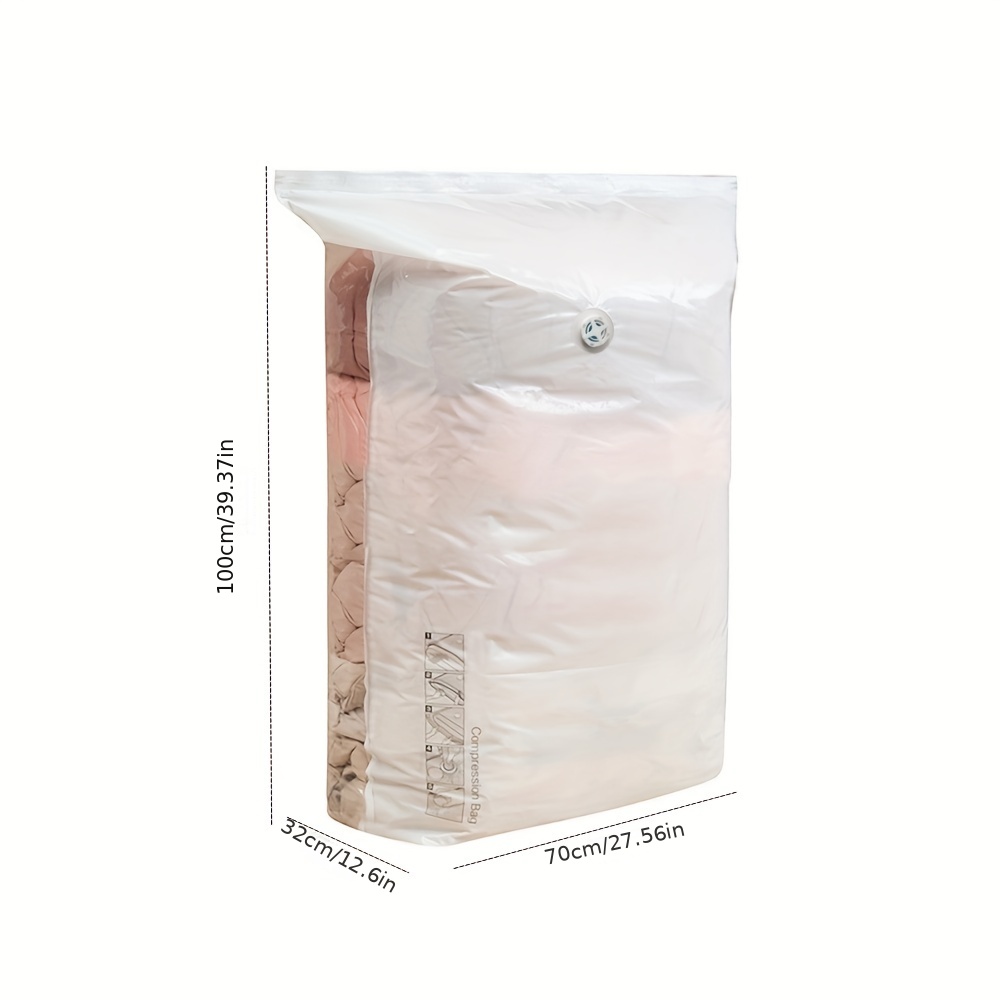 Clear Vacuum Compression Storage Bags Large Capacity Sealed - Temu