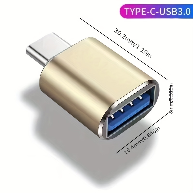 Alimentation USB C Male vers USB femelle, [lot de 2] Type C vers USB A  chargeur