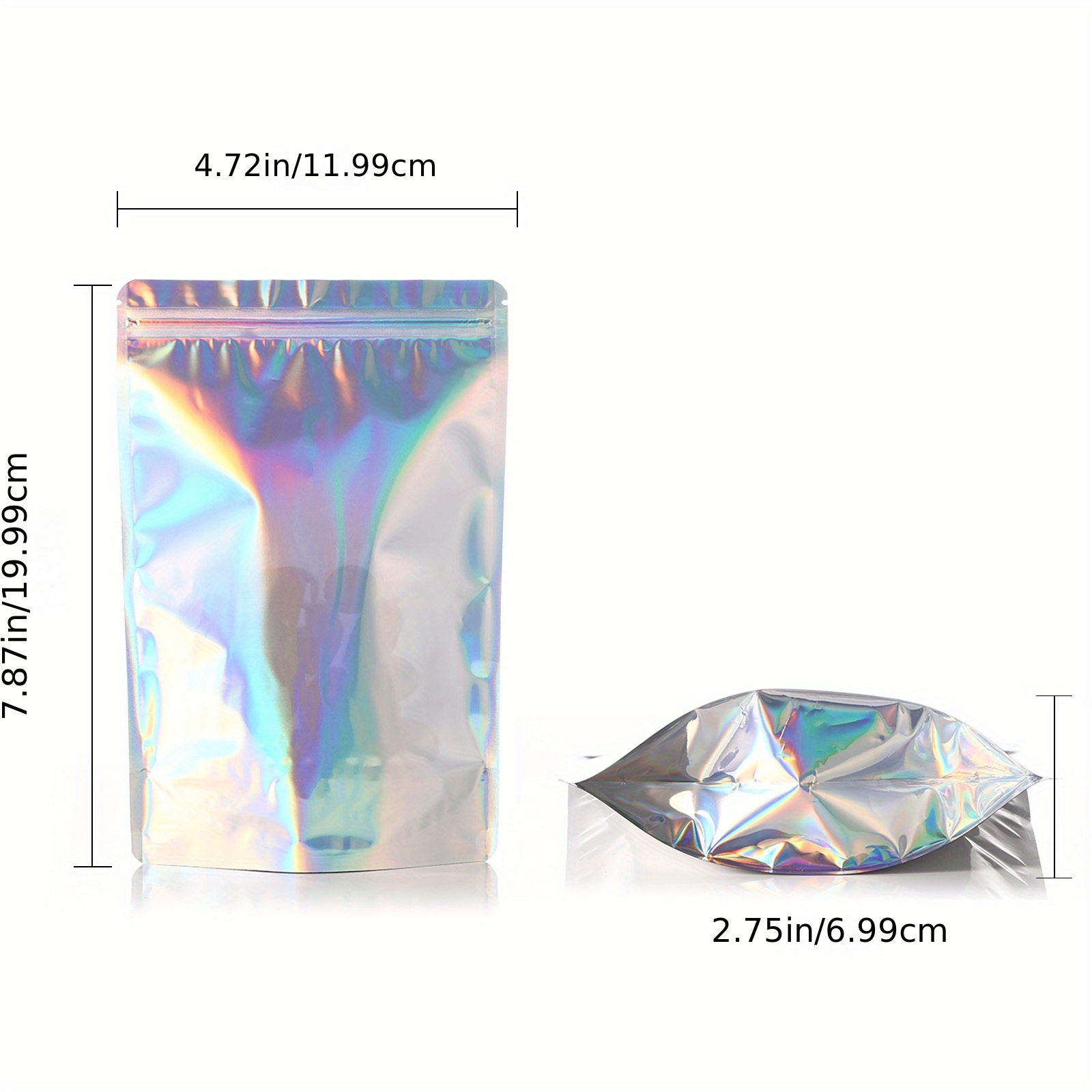 Multi-Color Glossy & Matte Christmas Gift Mylar Foil Stand up Zip Lock Bag  Pouch