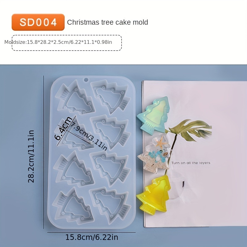 Silicone Christmas Tree Santa Claus Elk Sled Stick Mold Chocolate Cake  Moulds Dog Cake Pans for Baking Small Aluminum Pans with Lids Fluted Tube  Pan 10 Rectangle Cake Pan 12x18 Home Edge