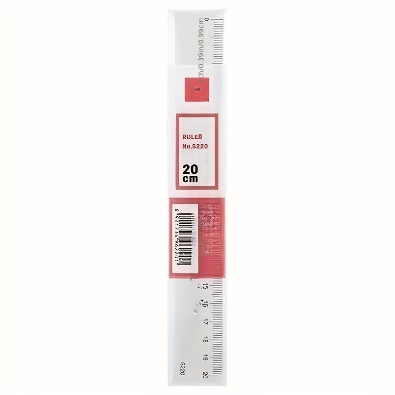 20cm Transparent Plastic Ruler For Students Stationery Drawing Tools Scales  Instruments And Rulers - Office & School Supplies - Temu United Arab  Emirates