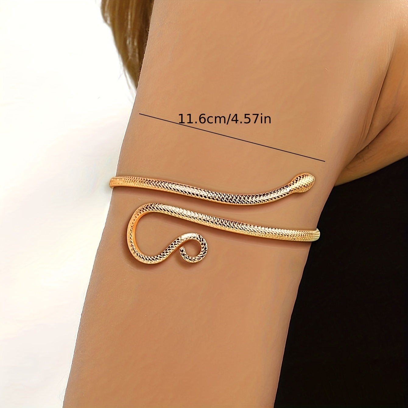 Gold Snake Arm Bracelet