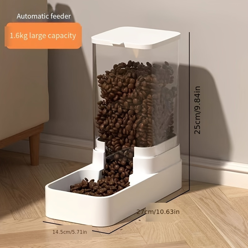 TEMU Cat And Dog Water Dispenser Cat Food Automatic Feeder Cat And Dog Bowls Food Storage Bucket Cat Feeding Pet Drinking Device