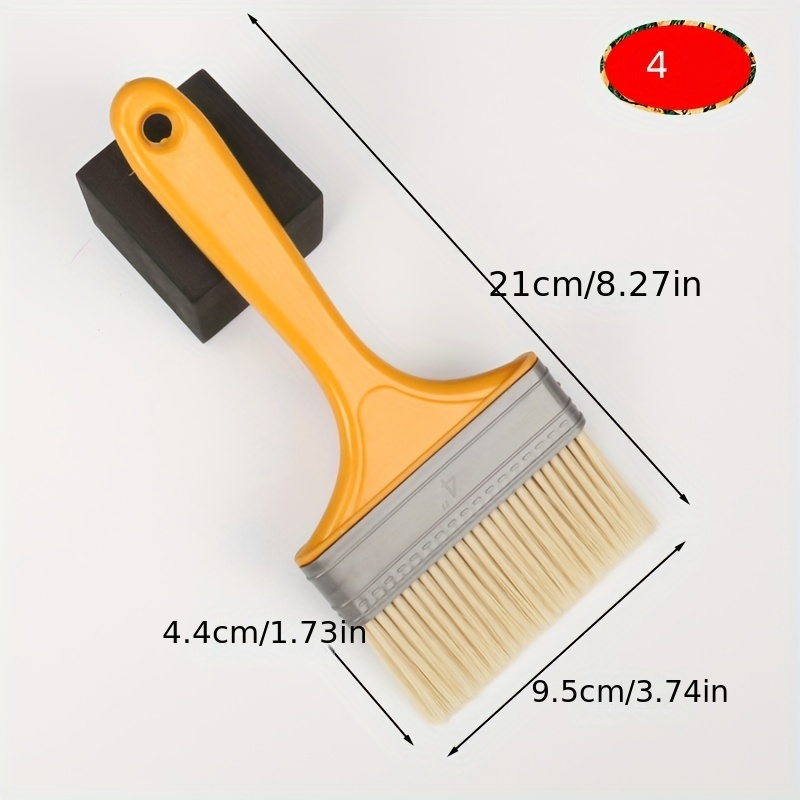 Plastic Handle Paint Brush Household Bristle Paint Brush - Temu