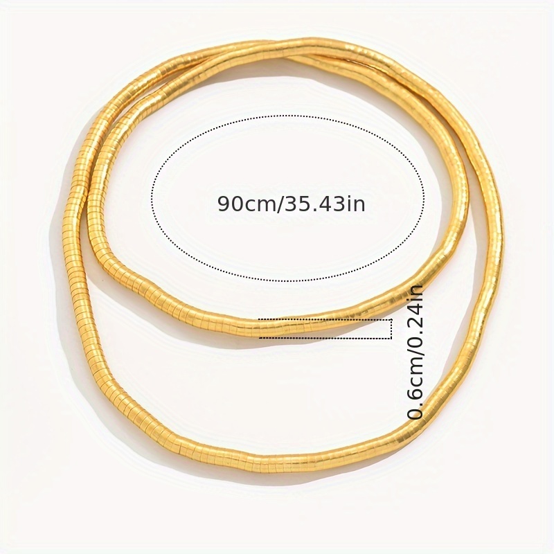 Layered Geometric Long Necklace for Women