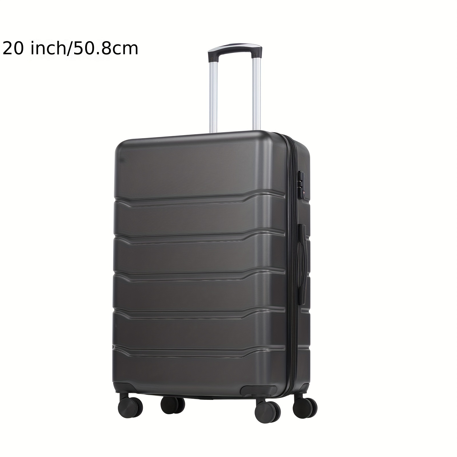 

Carry-on Luggage Hard Shell Rolling Suitcase For Travel Expandable Lightweight With Spinner Wheels Tsa Lock Blue Black 20" 24" 28