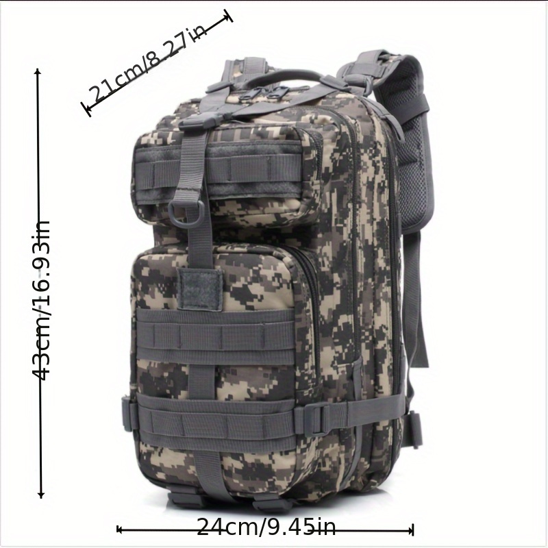 35l 900d Mochila táctica militar impermeable Molle Mochila de senderismo  Bolsa de viaje deportiva al aire libre