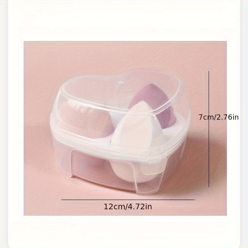 Heart shaped Storage Box Transparent Plastic Storage - Temu