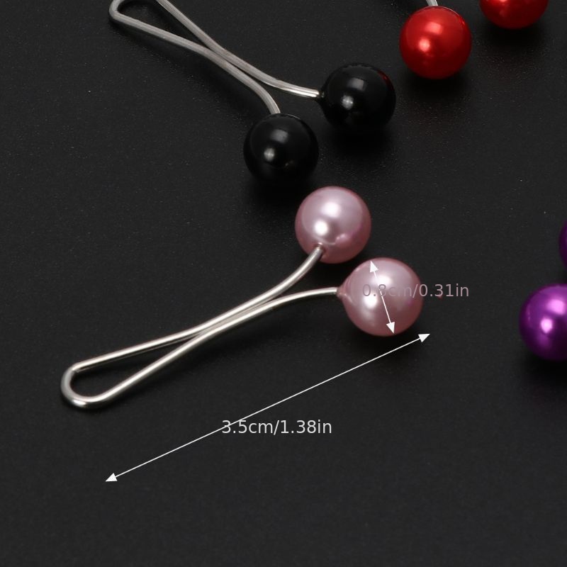 Scarf Pin Headscarf Faux Pearl Pins Clips U Shape Scarf Clip - Temu