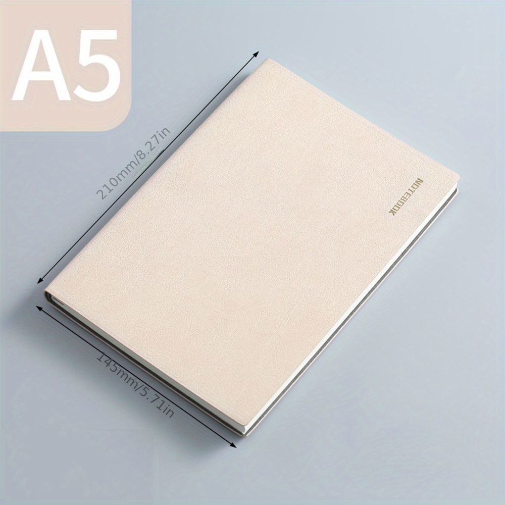 1pc PU Soft Leather Thickened Notebook 96 Sheets