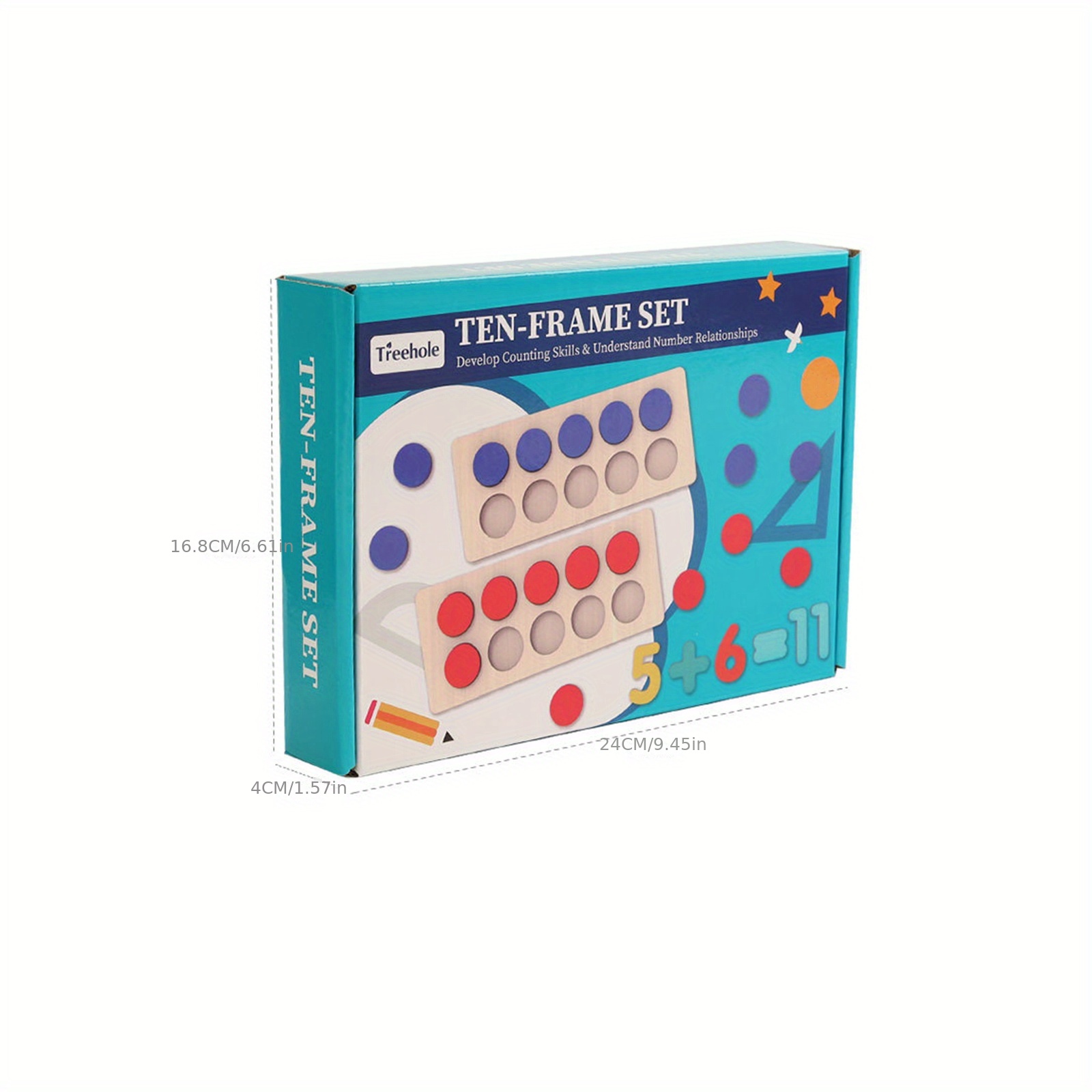 Jumbo Magnetic Ten-Frames - Set of 4 at Lakeshore Learning