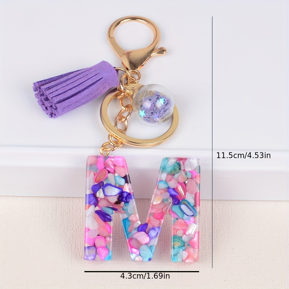 M on sale initial keychain