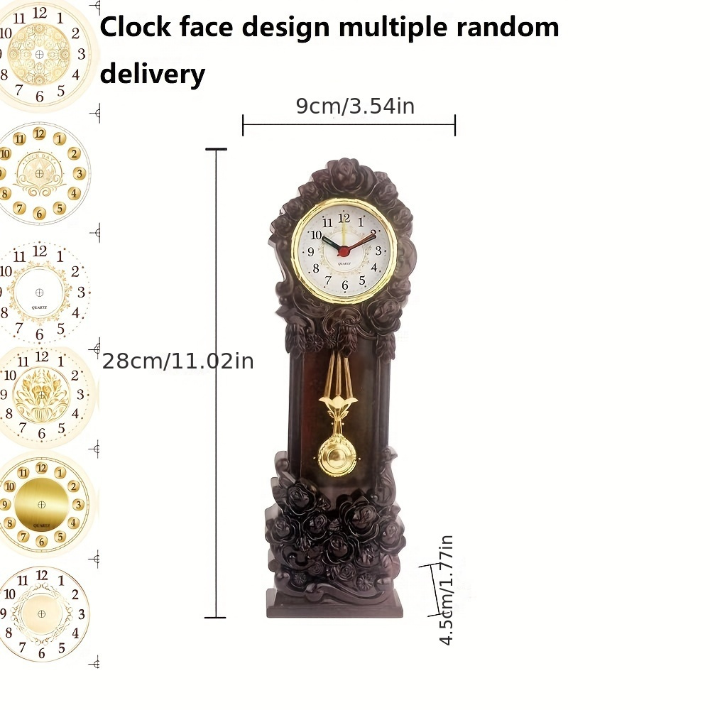 

Quartz Alarm Clock With Manual Close - Elegant Tabletop Or Floor Standing For Home, Office, And Party Decor - Plastic, Irregular Shape, Battery Operated (batteries Not Included), Clock For Living Room