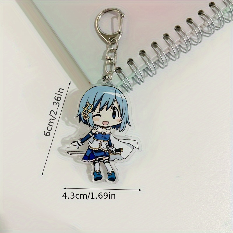 Japanese Anime Keychain Acrylic Cute Kawaii Key Chain Purse - Temu