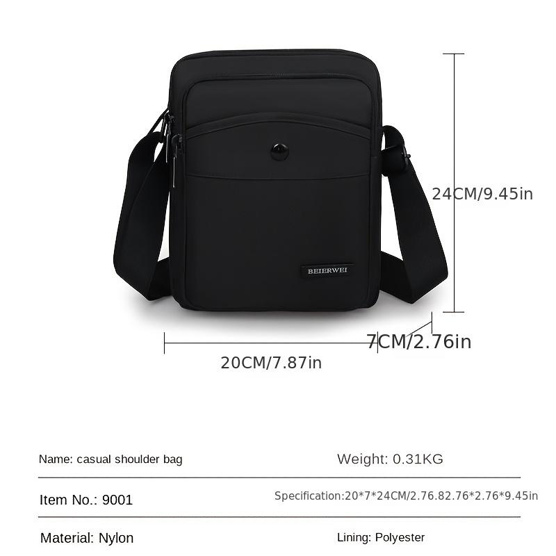 1pc Fashion Shoulder Bag For Men Trendy Versatile Canvas Crossbody Bag  Couple Style Street Creative Shoulder Bag