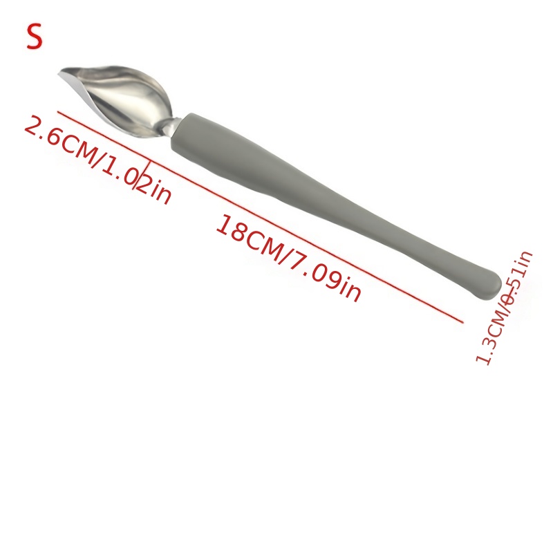 Stainless Steel Chocolate Cream Sauce Pencil Spoon For - Temu