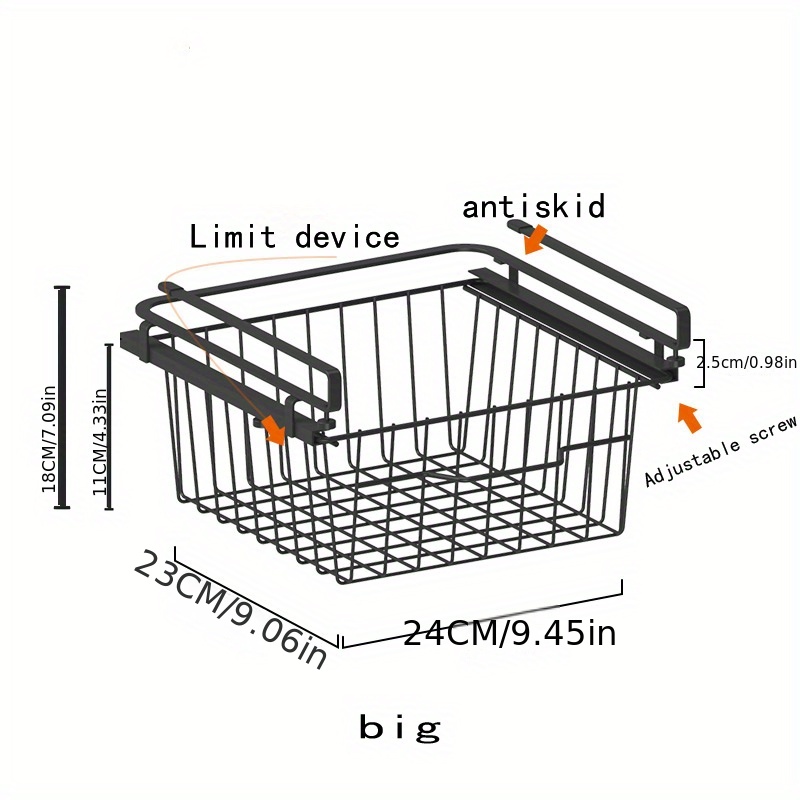 Hanging Basket Kitchen Shelves Suspended Layered - Temu