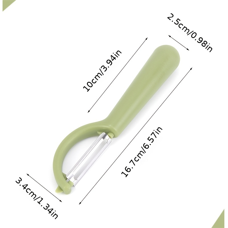 1pc Stainless Steel Peeler With Plastic Handle, Kitchen Fruit