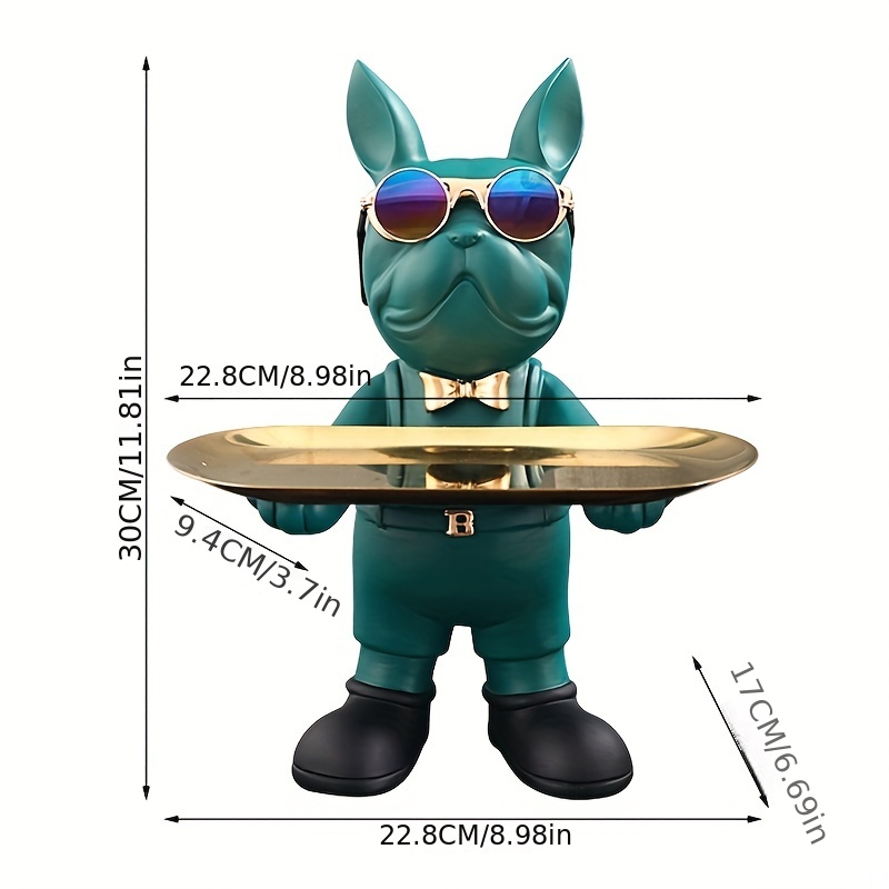 Art French Bulldog, Nordic Fashion Animal Statue, Resin Cool Dog