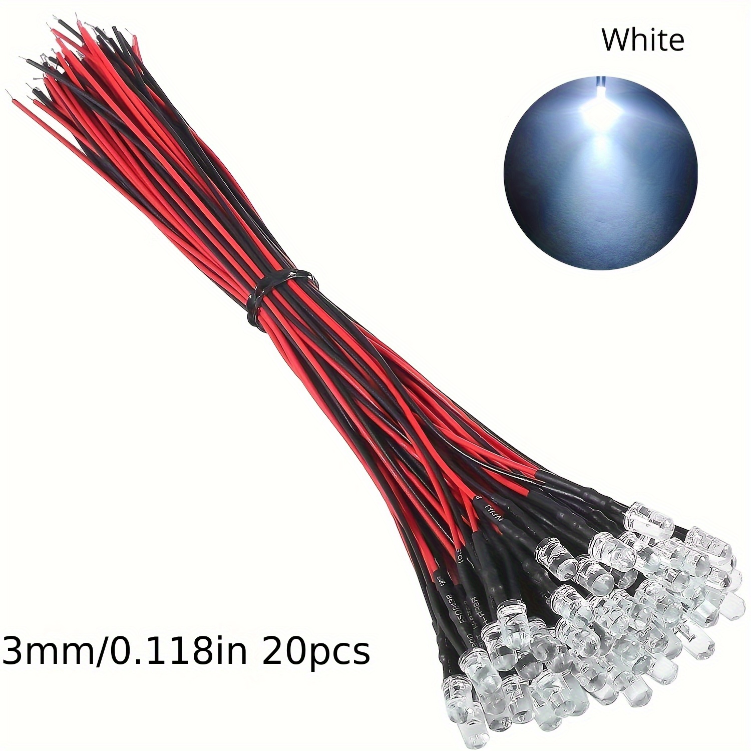Nodemcu Lua 10/20pcs 3mm/5mm Light Led Bead With Wire 5v-12v Led Light Decorative For Rc Crawler Car Trx4 Axial Parts Indicator Light