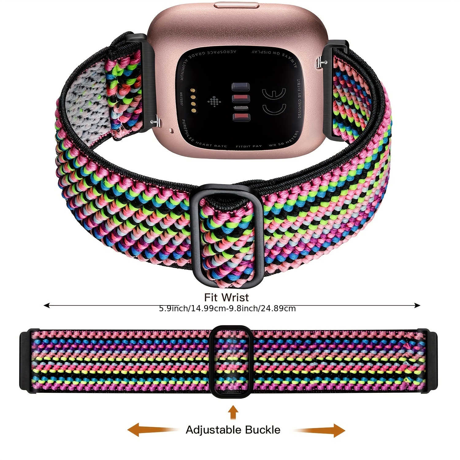 Graphic Stretch Band For Fitbit Versa & Versa 2