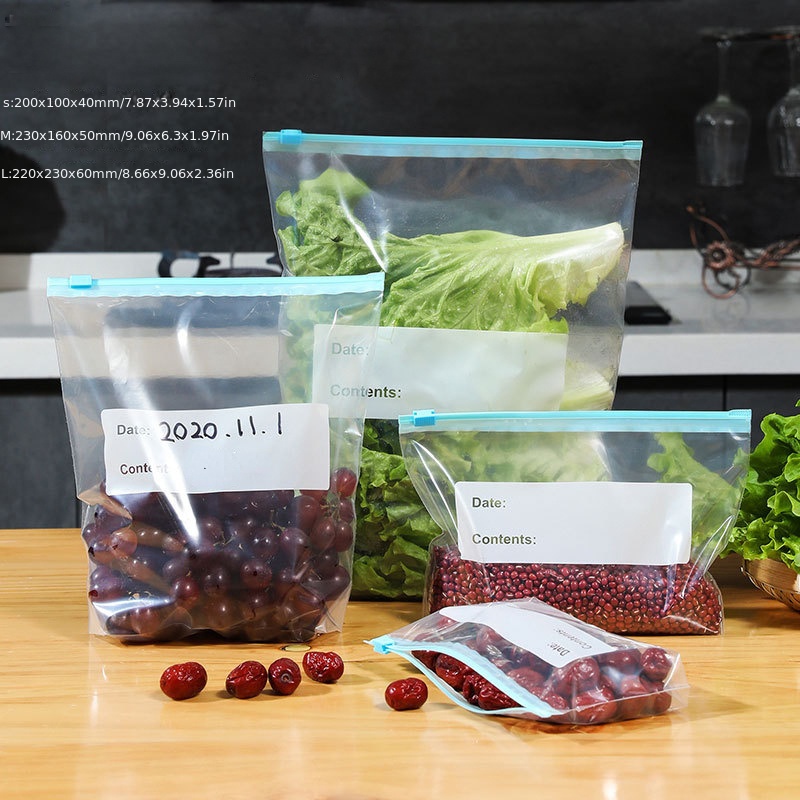 Travelwant Fresh Keeping Bags Reusable Food Storage Bags - BPA Free  Reusable Freezer Bags Tangibay Leakproof Freezer Safe Bag for Meat Fruit  Vegetable 