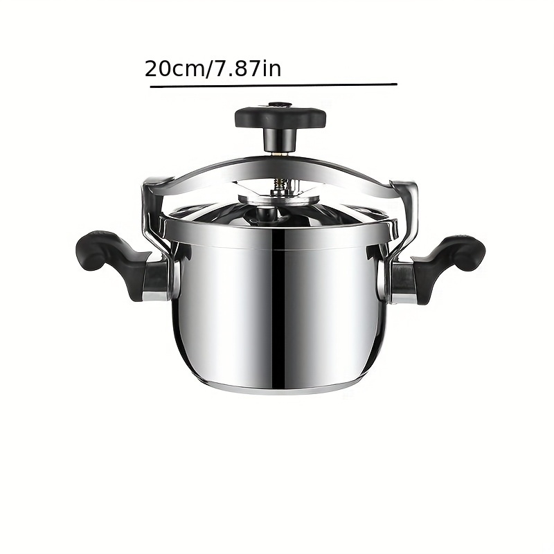 TEMU Pressure Cooker Commercial Thickening Large Capacity Extra Large Gas Induction Cooker Explosion-proof Household Pressure Cooker