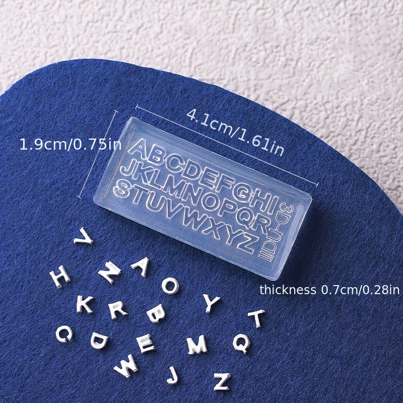 3d Letters Nail Art Silicone Molds Mini Alphabet Nail Molds - Temu