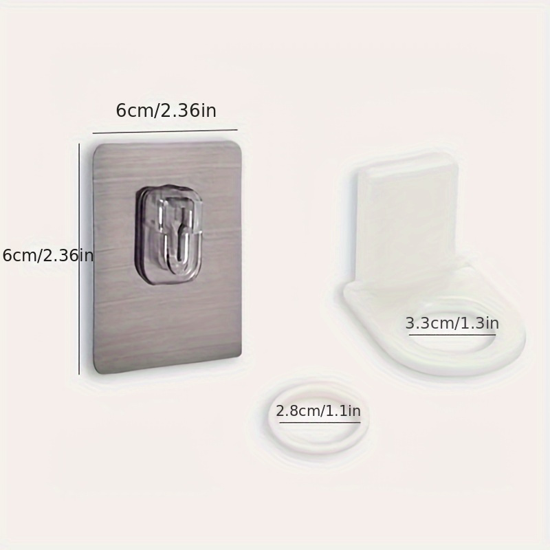 Universal Shampoo Bottle Shower Hanger Self Adhesive Wall Mount