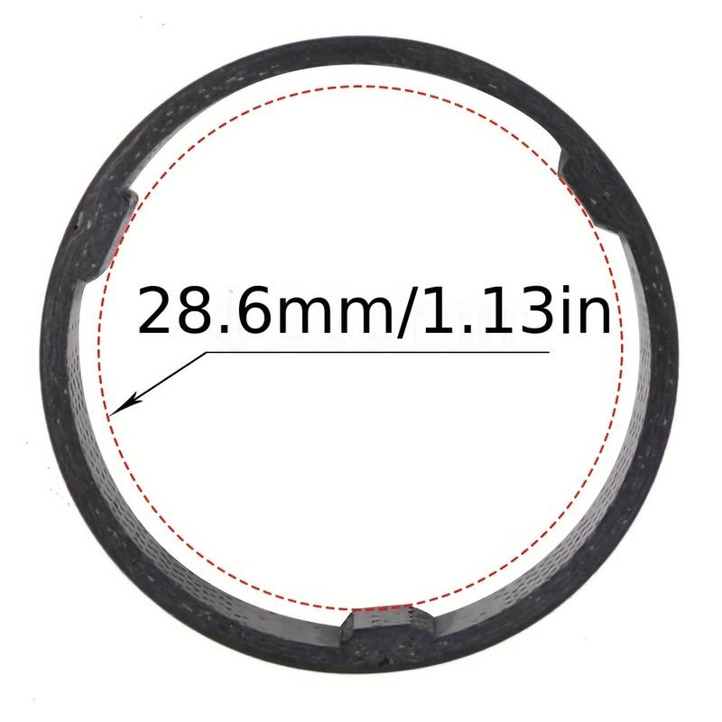 HQ-PARTS Carbon Fiber Headset Spacer For Bike Stem 28.6mm X 20mm 1-1/8in