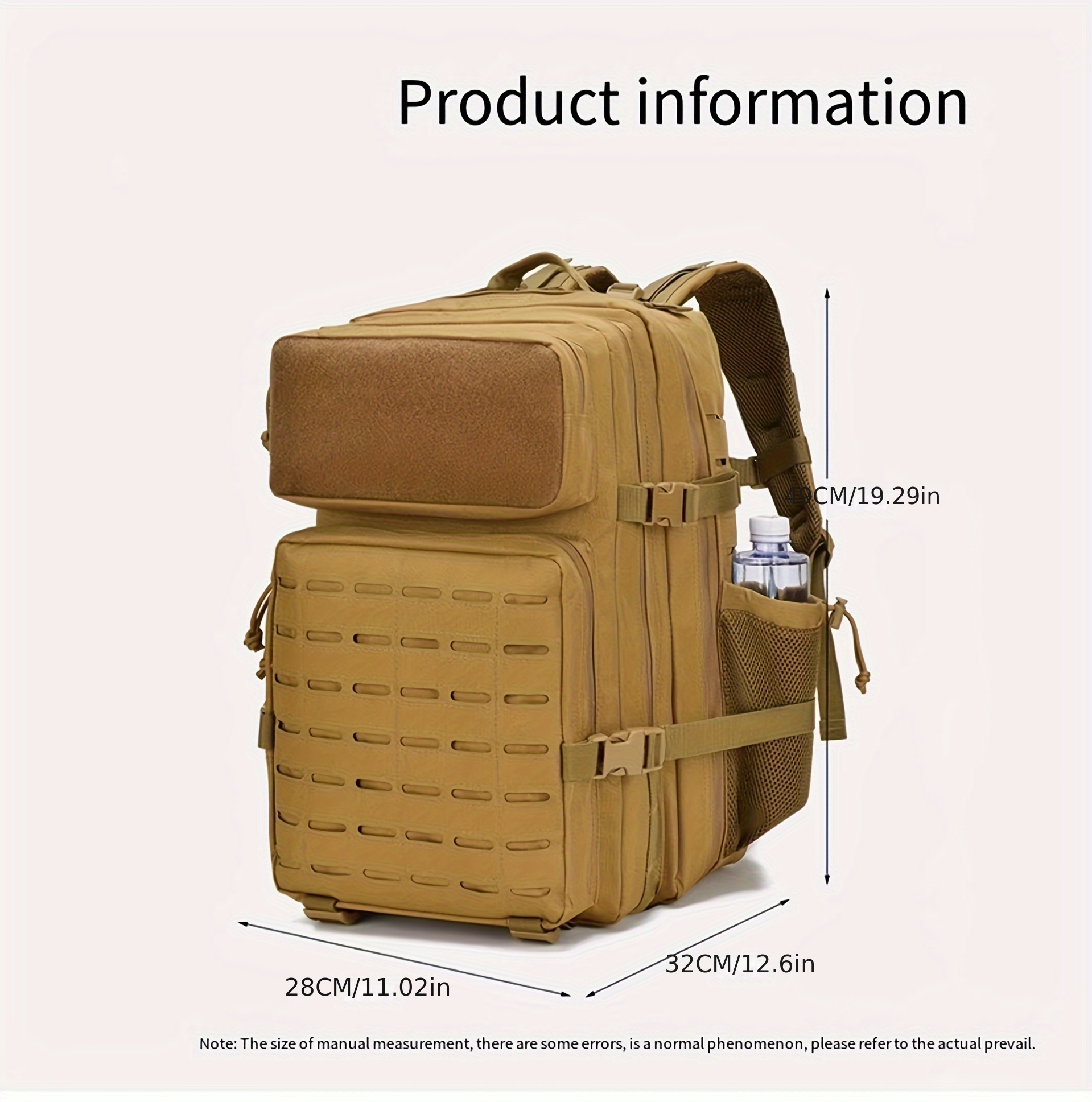 Large Capacity Outdoor Sports Backpack for Men - Durable Oxford Fabric, Adjustable Strap, Zipper Closure, Multiple Compartments with Mesh Pockets, Ideal for Hiking, Travel, and Everyday Use, Travel Gear | Adjustable Strap Backpack | Zippered Backpack