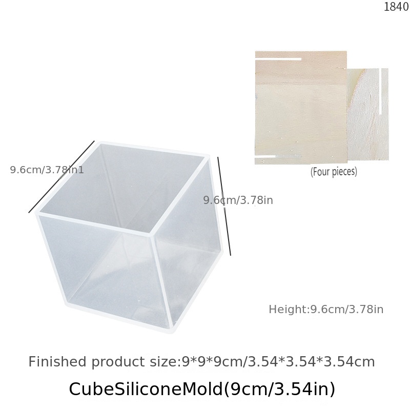Square Resin Mold, Cube Silicone Molds Epoxy Resin Casting Molds DIY Box  Resin Mold for DIY Craft Making Ornaments Decoration