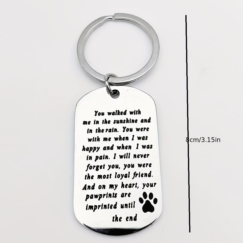 Happy Dog Keychain  Dog keychain, Keychain, Black and white dog