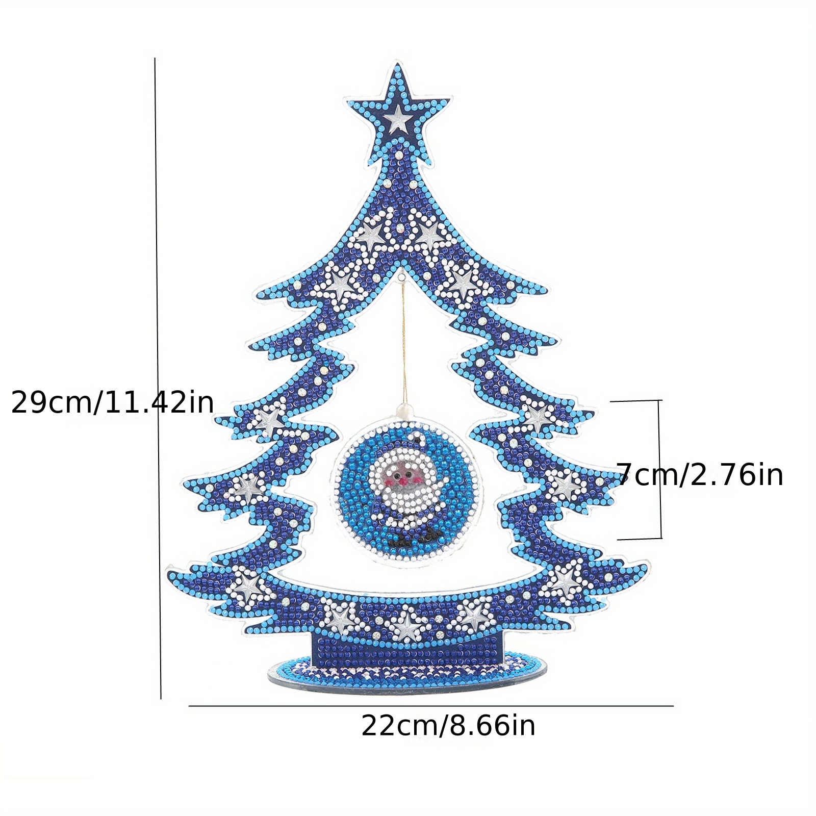 Special Shape+Round Table Top Diamond Painting Decor Xmas Ornament Diamond  Painting Desktop Decor for Home Office Desktop Decor