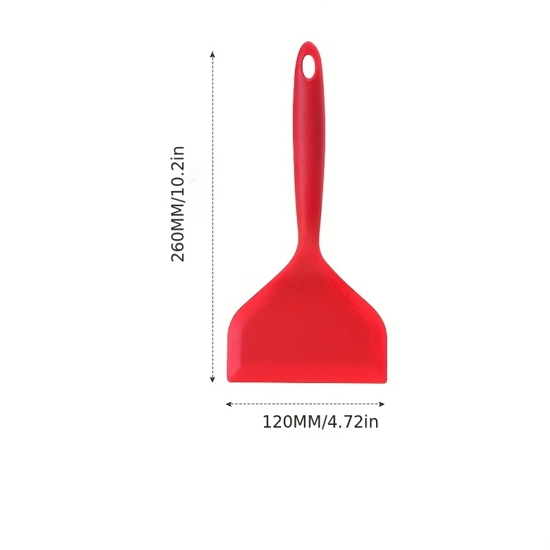 1 Pz, Spatola Per Friggere Pala In Silicone A Bocca Larga, Pala