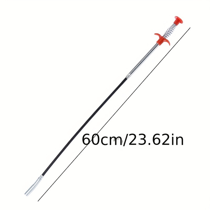 1pc 58.42cm/88.9cm/160.02cm Hair Drain Clog Remover Tool Claw Drain Cleaner Sticks For Hair Clog Removal - Drain Hair Remover Tool For Sewer, Toilet, Kitchen Sink, Bathroom Tub Sink Bathroom