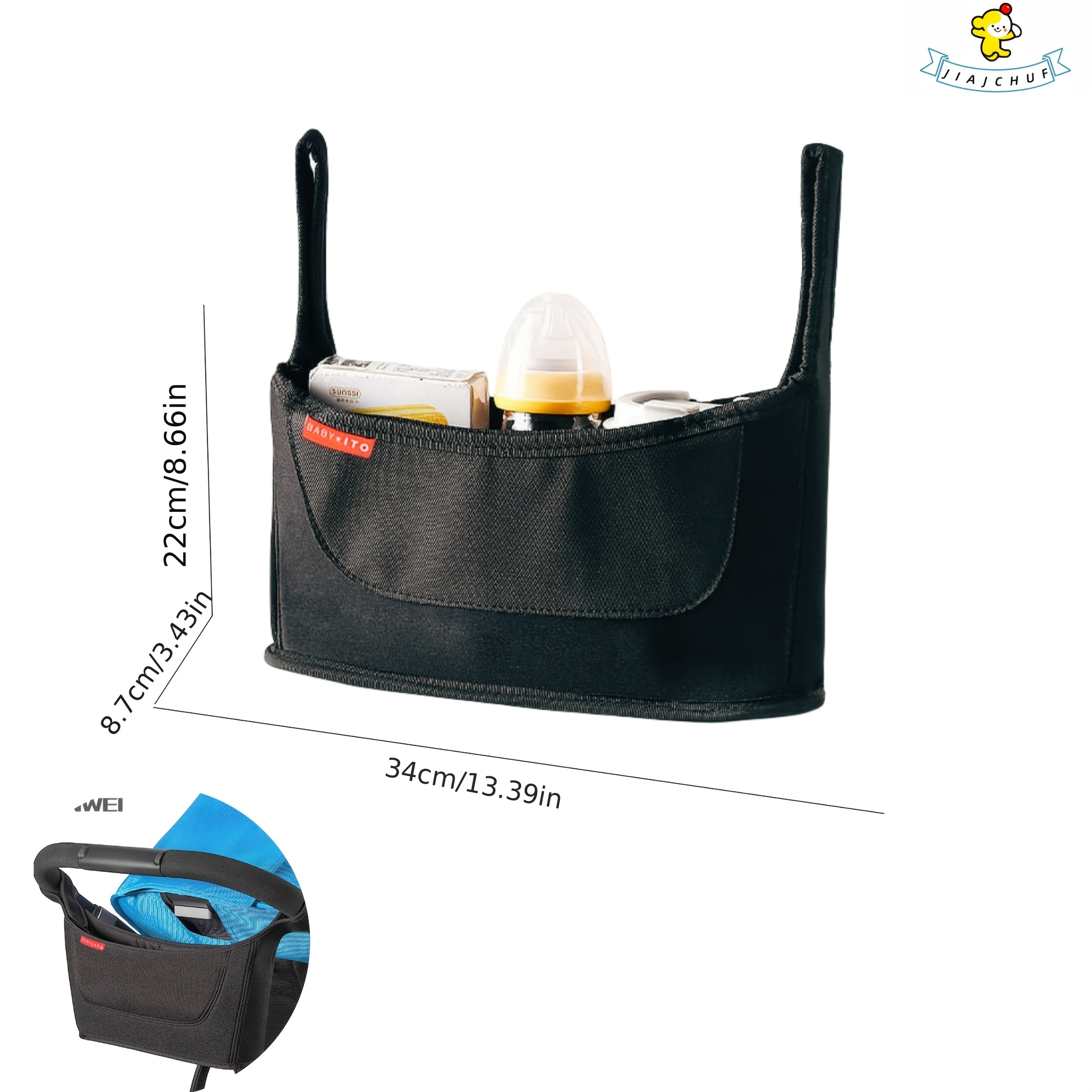 Versatile Stroller Organizer Bag for Uppababy, Britax BOB & More