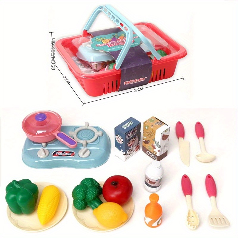 59 Peças Conjunto De Brinquedos De Cozinha De Simulação Infantil (Embalado  Em Caixa Colorida) Conjunto De Jogos De Culinária E Culinária Para Meninos  E Meninas Como Natal, Ação De Graças, Presentes De