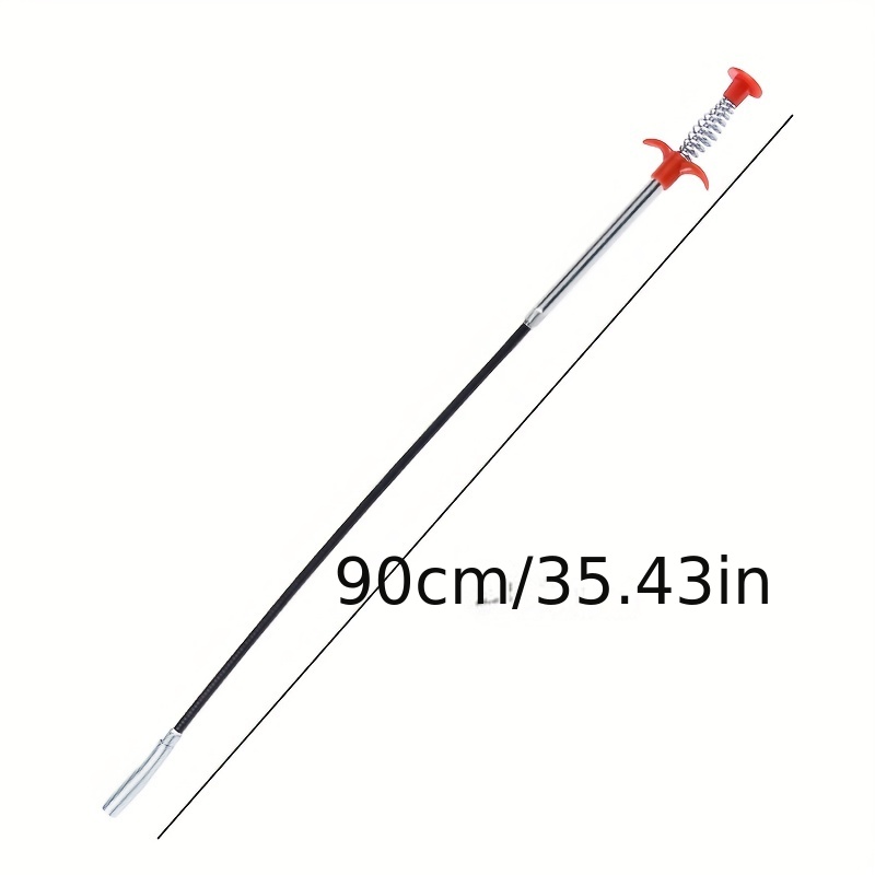 1pc 58.42cm/88.9cm/160.02cm Hair Drain Clog Remover Tool Claw Drain Cleaner Sticks For Hair Clog Removal - Drain Hair Remover Tool For Sewer, Toilet, Kitchen Sink, Bathroom Tub Sink Bathroom
