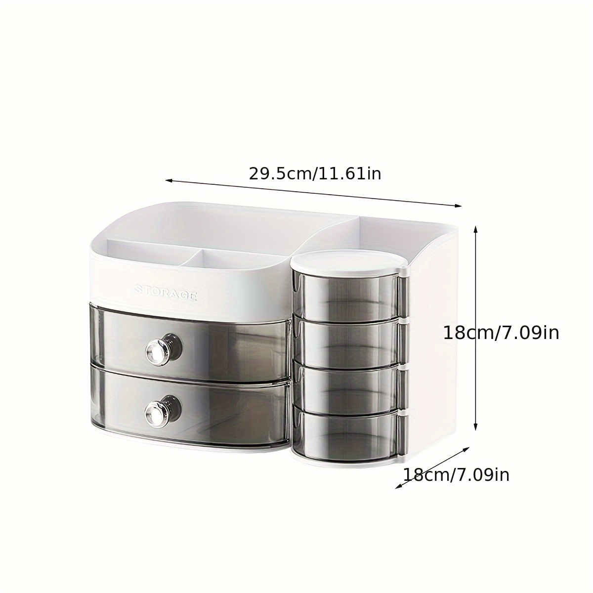 desk organizer cosmetic storage box with drawers plastic ideal for lipstick and facial masks Product details 1