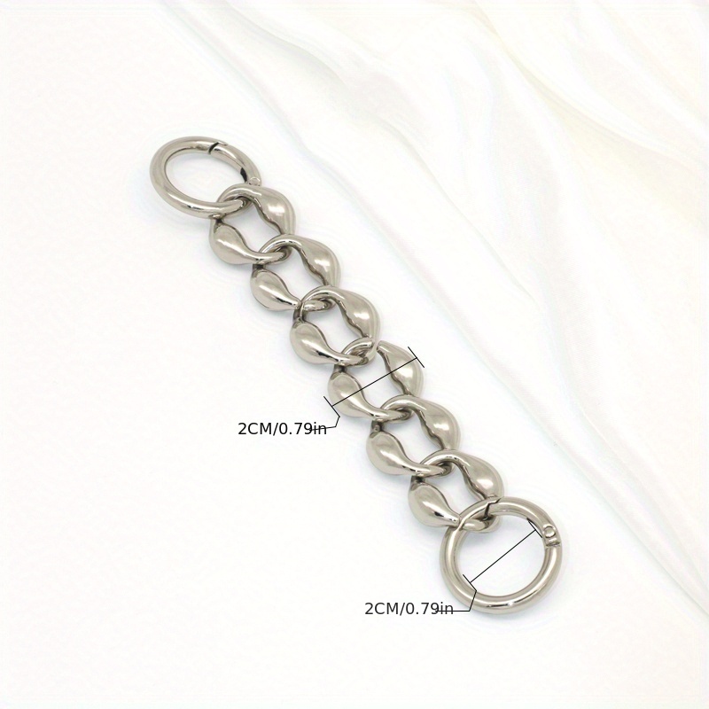 Rhombus Alloy Extension Chain For Men's Bag