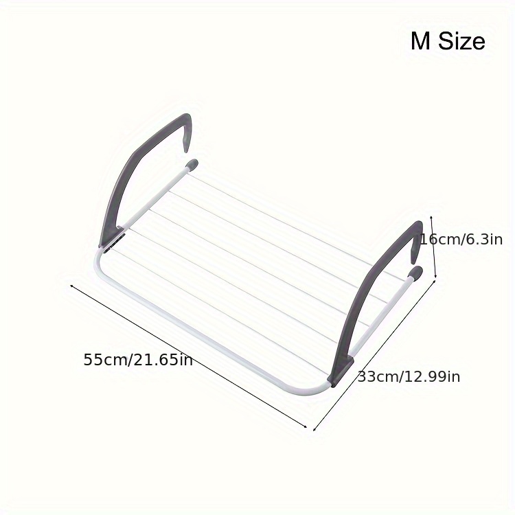 1pc windowsill drying rack metal clothes hanger for laundry room clothes hanger drying racks details 4