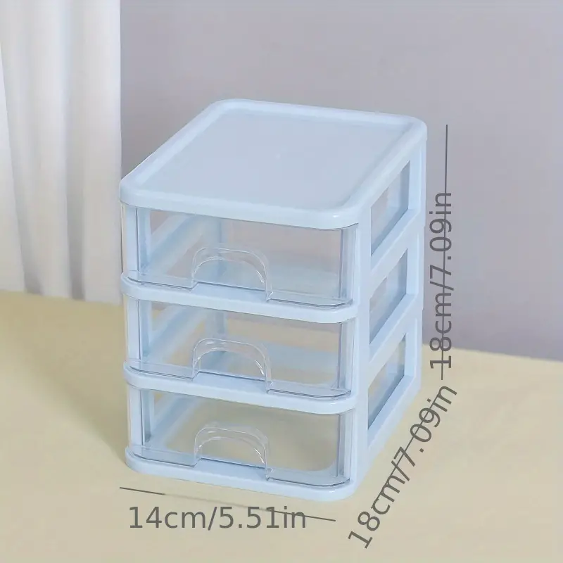 Mini Storage Drawer Cabinet Desktop 2/3/4 layer Drawer Type - Temu