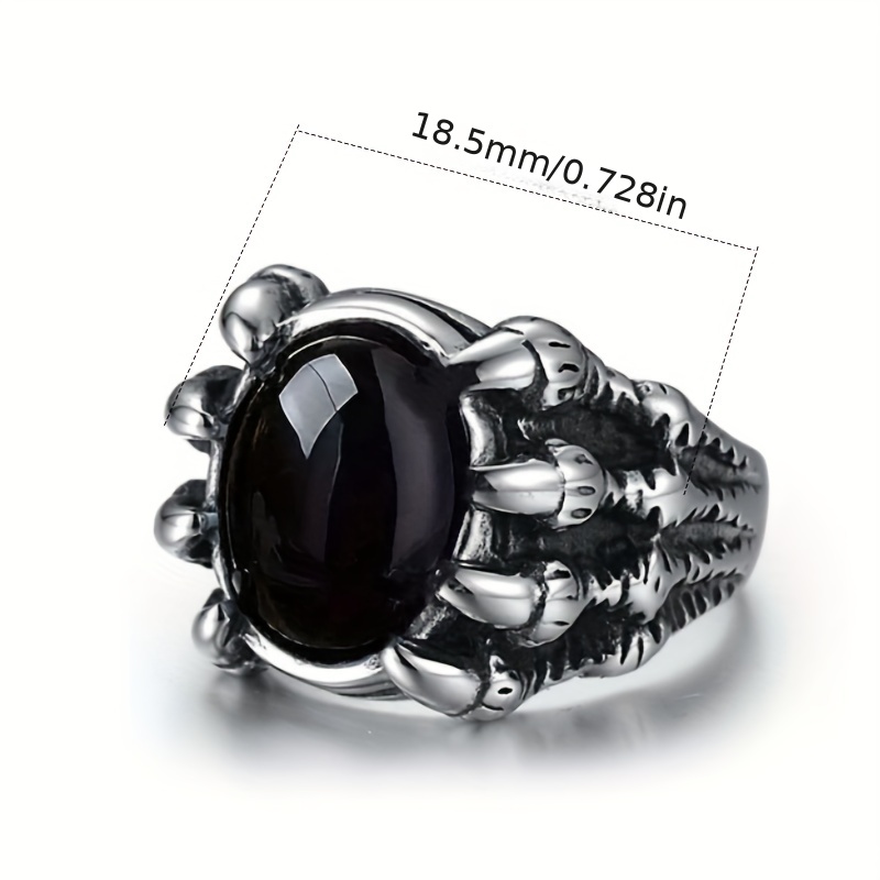 Anillo de Piedras Preciosas Joyas de acero inoxidable joyas hombre Macho  Turquesa Piedra Negra de los anillos de punk - China Bisutería anillo de  acero y Titanio precio