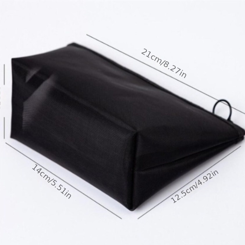 Clarity Pouch Small - Small Transparent Makeup Bag | Truffle Black - Nylon / Small