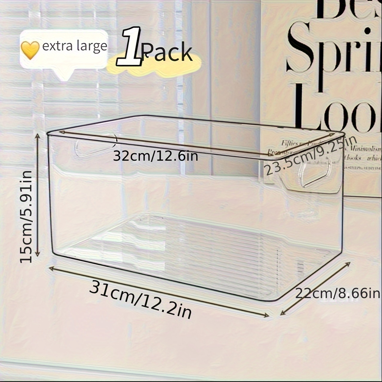 Image of Cosmetic Storage Box Vanity Table Premium Acrylic Transparent Skincare Organizer Rack, Perfume Organizer