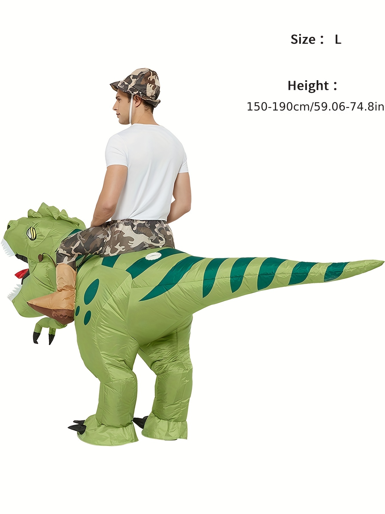 Disfraz De Dinosaurio Inflable Divertido Para Adultos Lindo - Temu