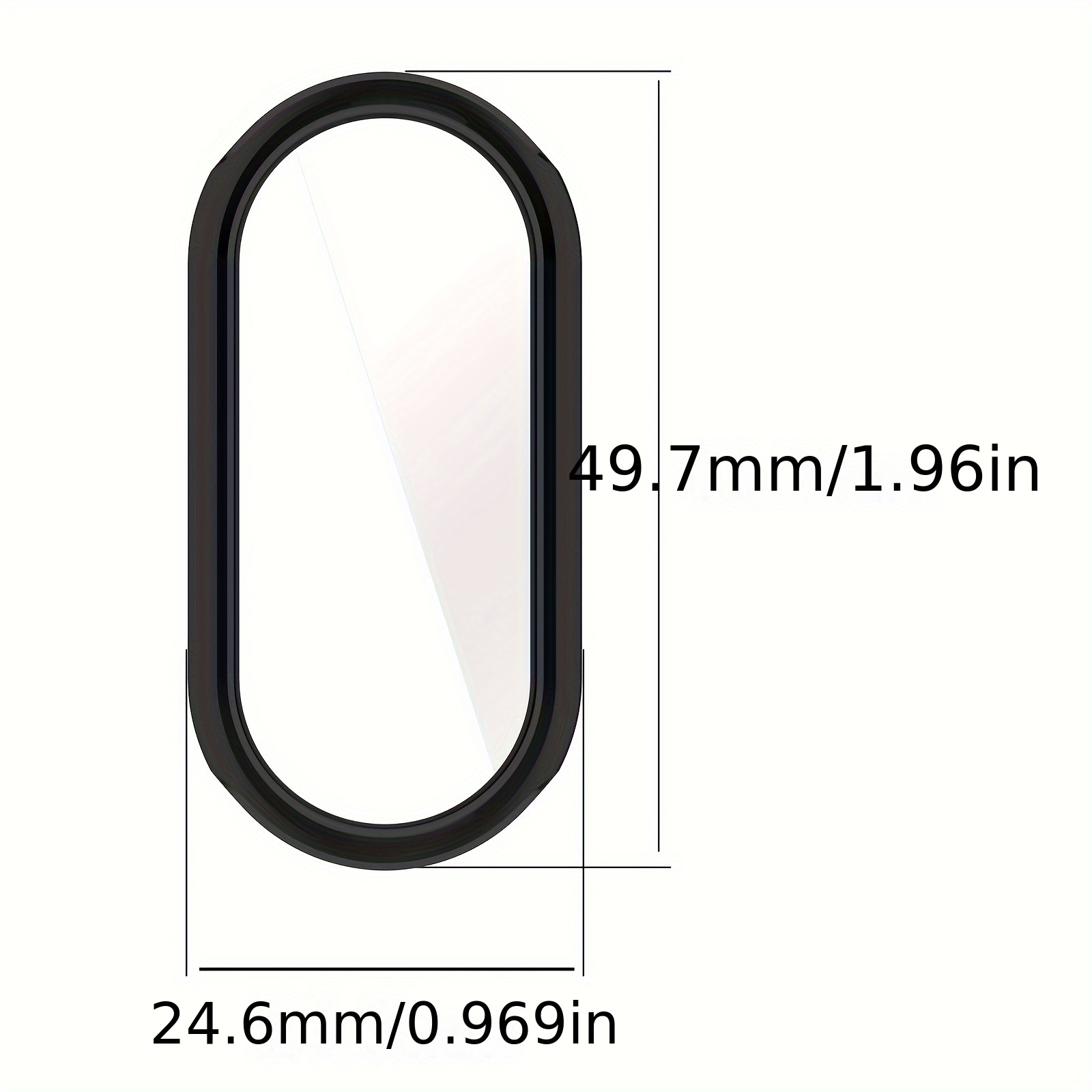 Glass Case PC Protector de pantalla de vidrio templado para Xiaomi Mi Band 8  Smart Band FLhrweasw El nuevo