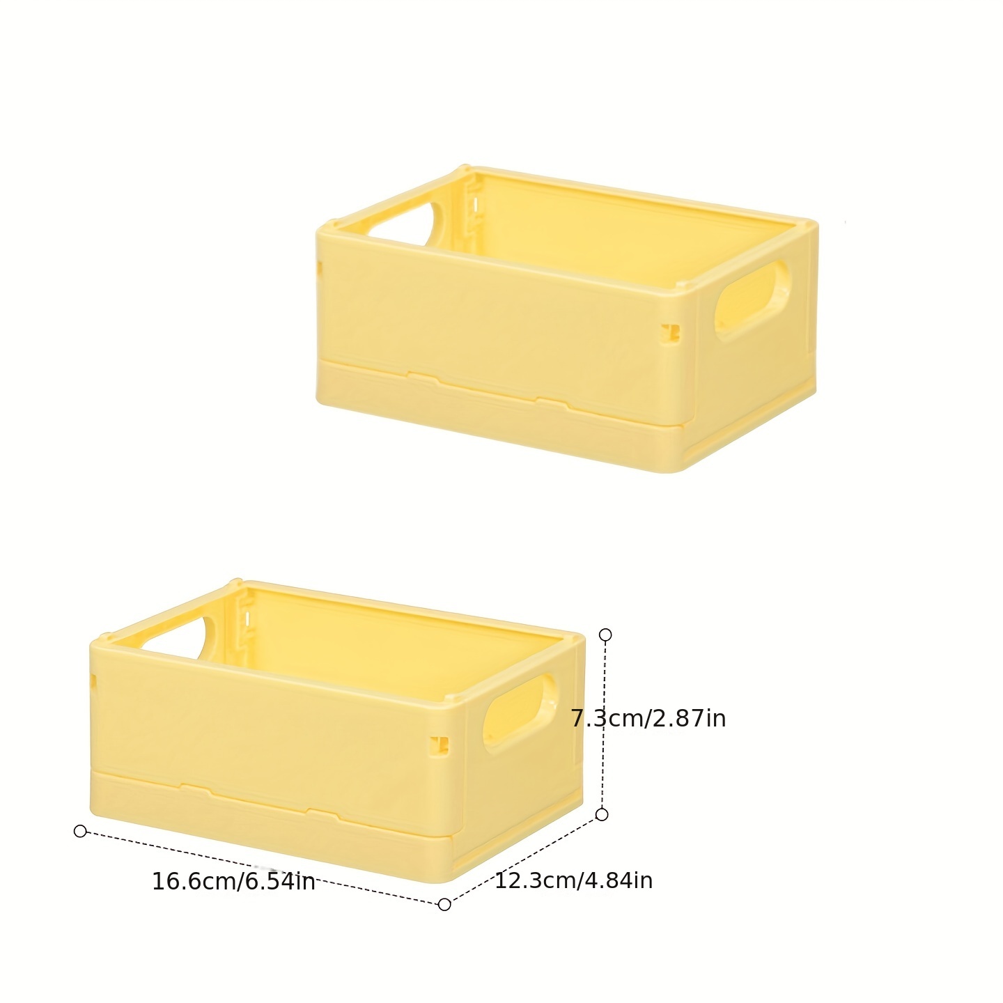 Mini Crate Storage Box Plastic Storage Container Collapsible