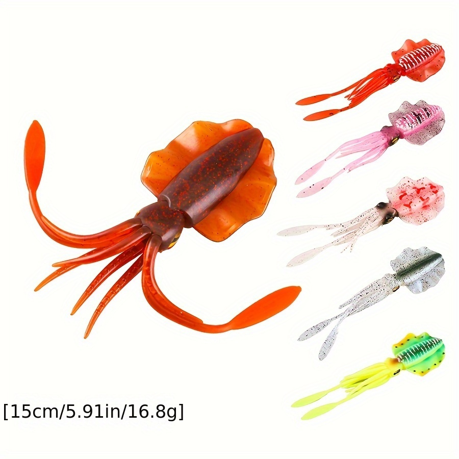 6pcs/lot Squid Lure Wobbler 14cm 40g Fishing Lures Bionic Squid Baits  Trolling Minnow Fishing Lure Plastic Artificial Baits